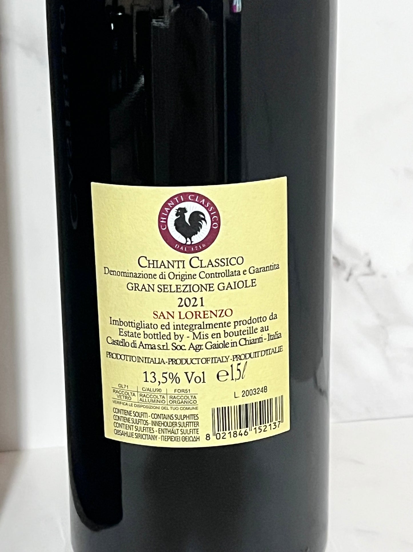 CASTELLO DI AMA SAN LORENZO CHIANTI CLASSICO GRAN SELEZIONE MAGNUM 2021