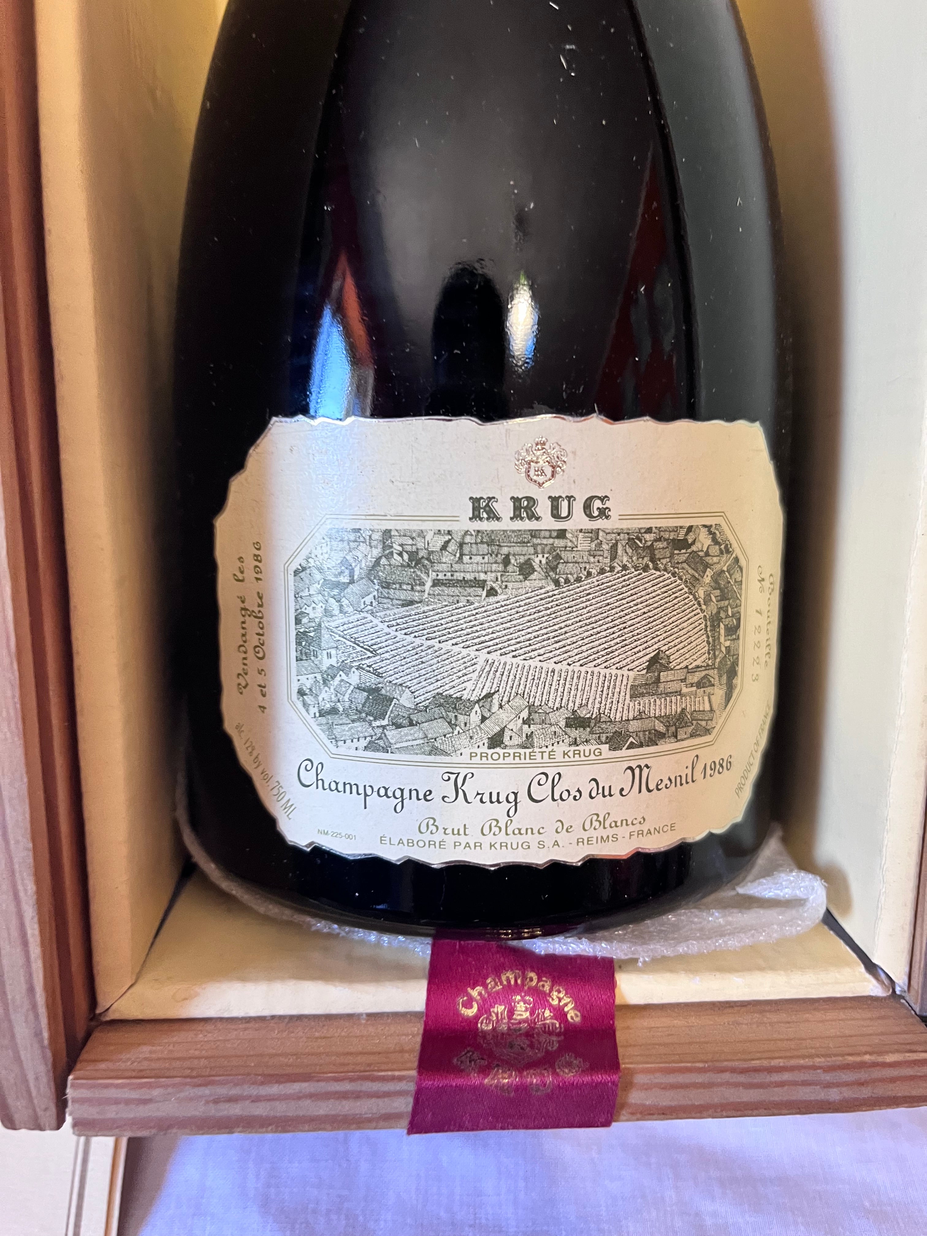 KRUG CLOS DU MESNIL 1976