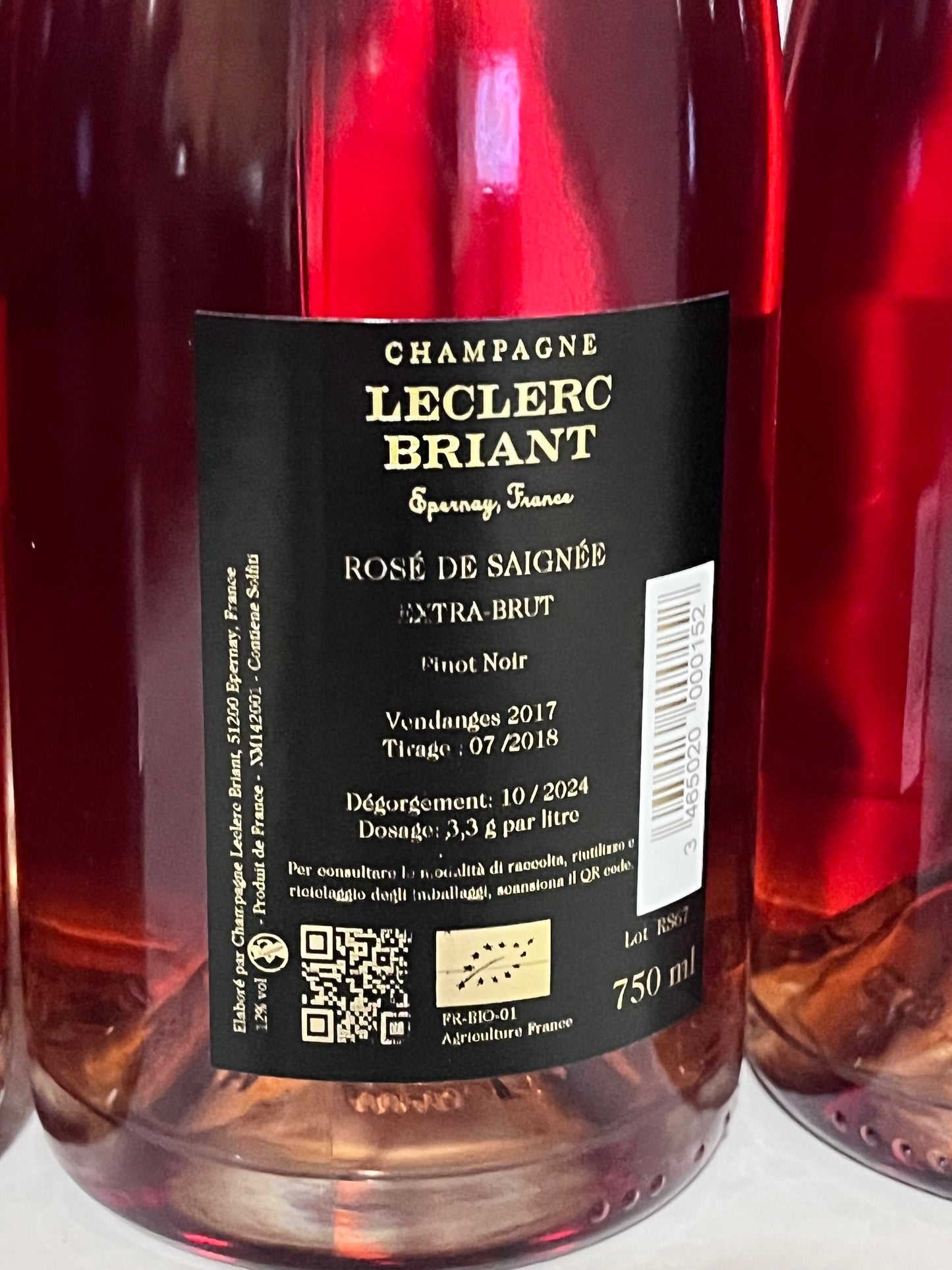 CHAMPAGNE LECLERC BRIANT ROSE DE SAIGNEE