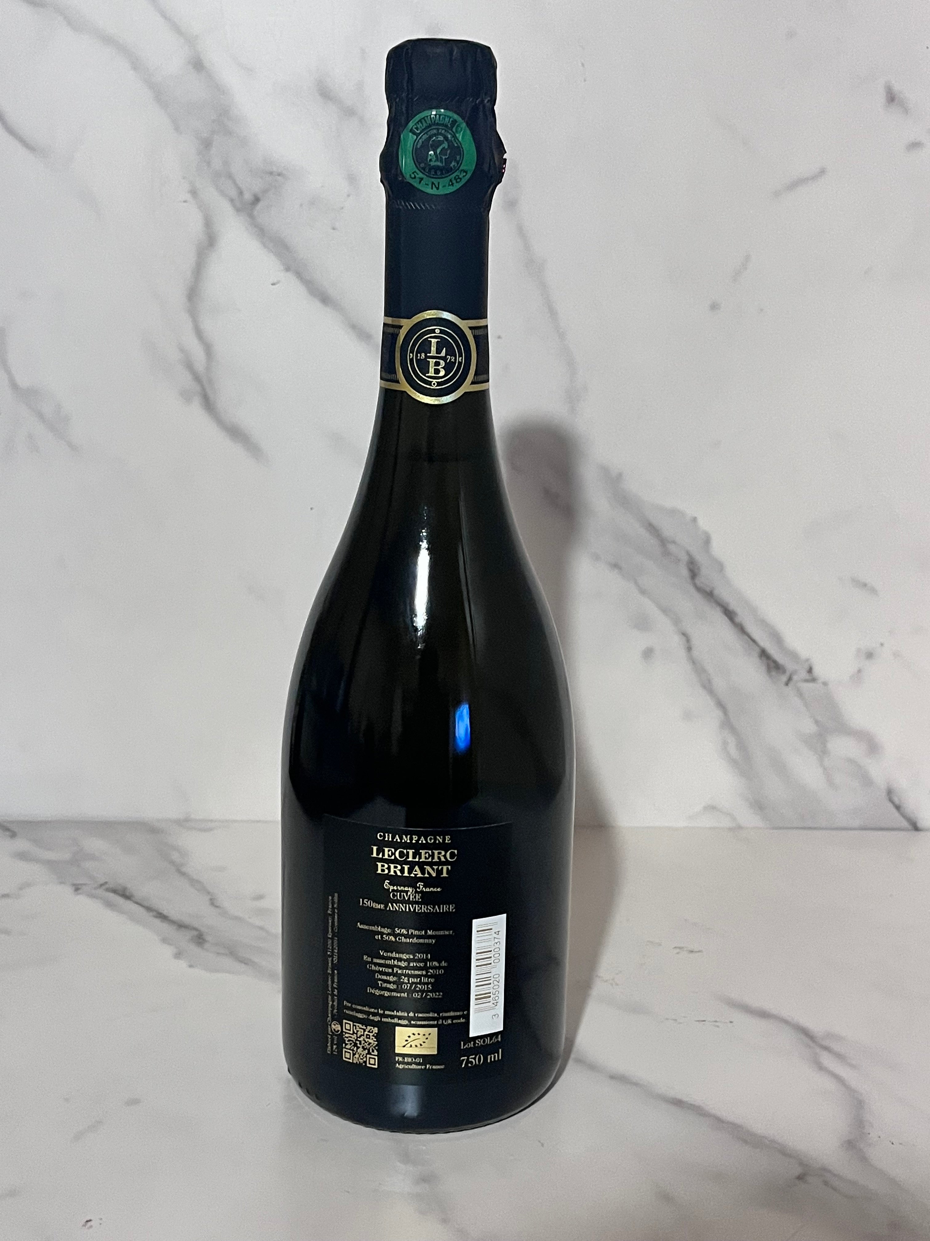 CHAMPAGNE LECLERC BRIANT 150EME ANNIVERSAIRE