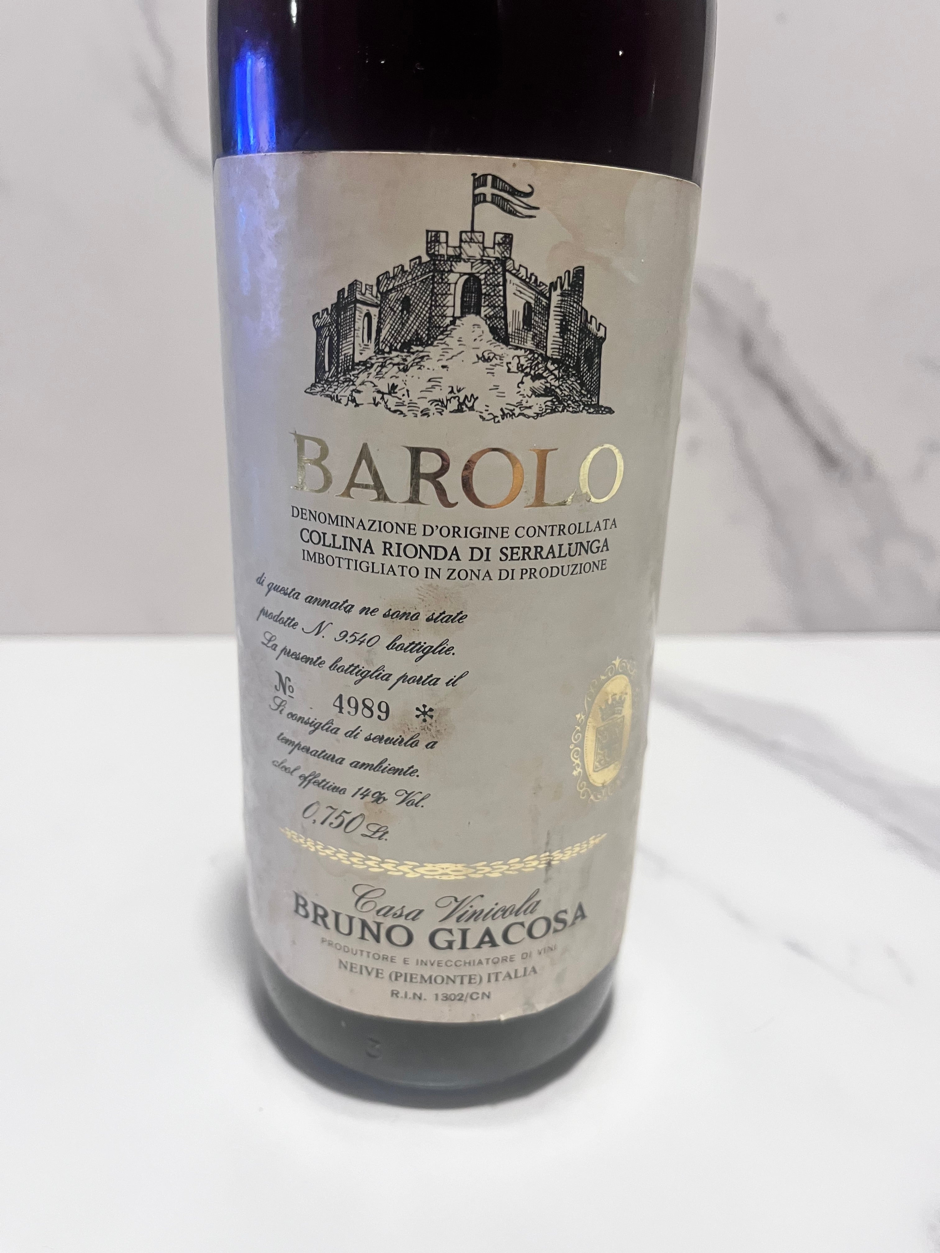 BAROLO BRUNO GIACOSA 1974