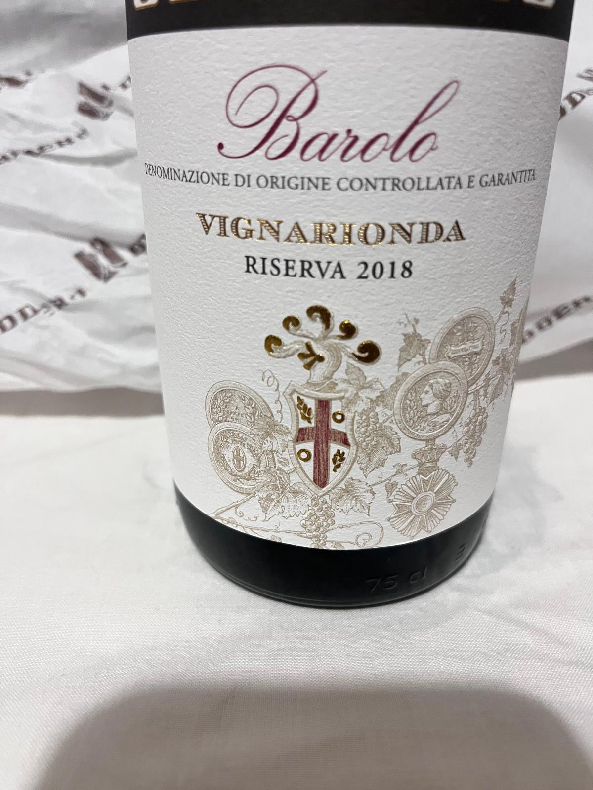 Barolo Vignarionda Riserva 2018 75 cl Oddero