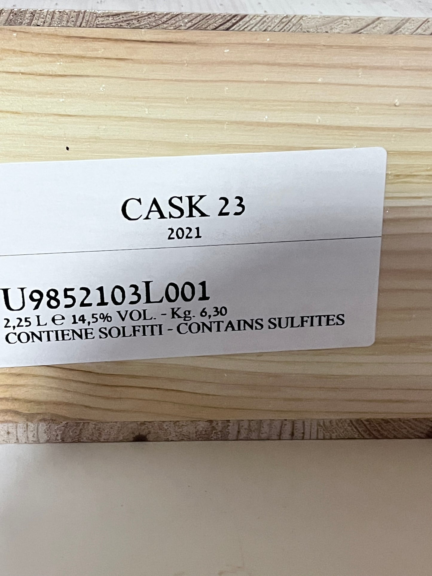 STAG’S LEAP WINE CELLARS “CASK 23” 2021 – CASSA IN LEGNO ORIGINALE(SIGILLATA)