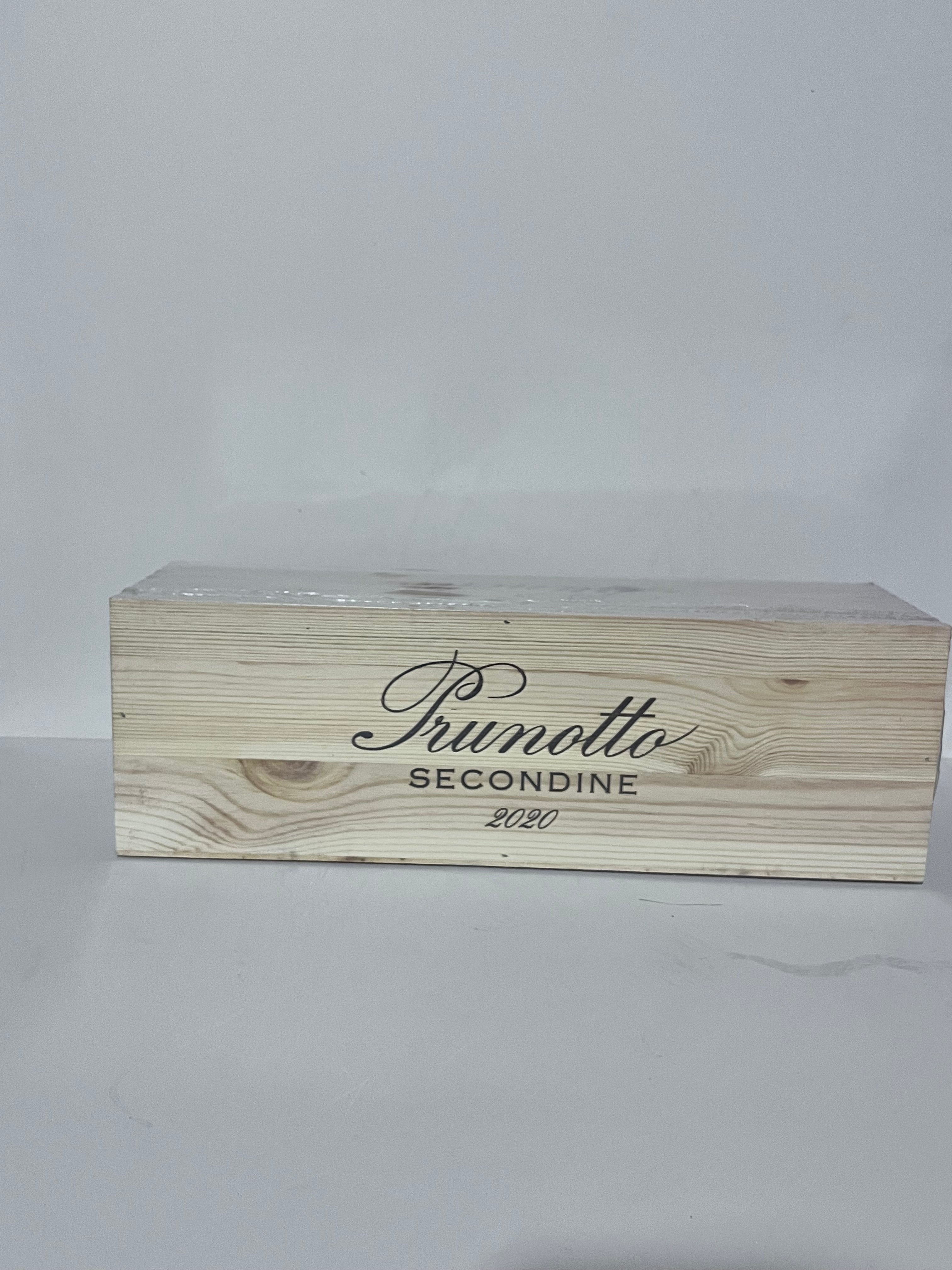 CASSA IN LEGNO ORIGINALE PRUNOTTO BARBARESCO SECONDINE 2020 MAGNUM