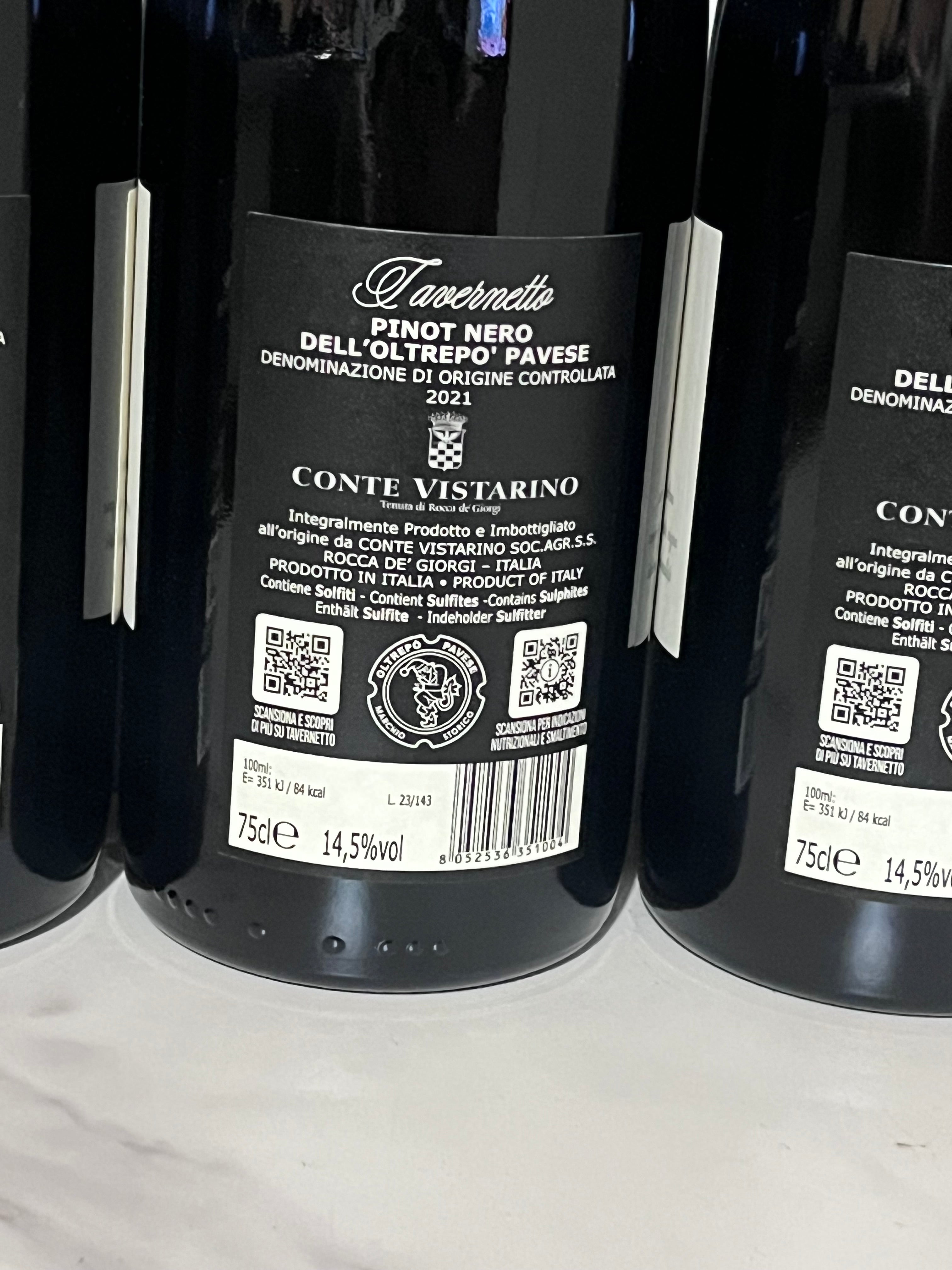 CONTE VISTARINO TAVERNETTO PINOT NERO 2021