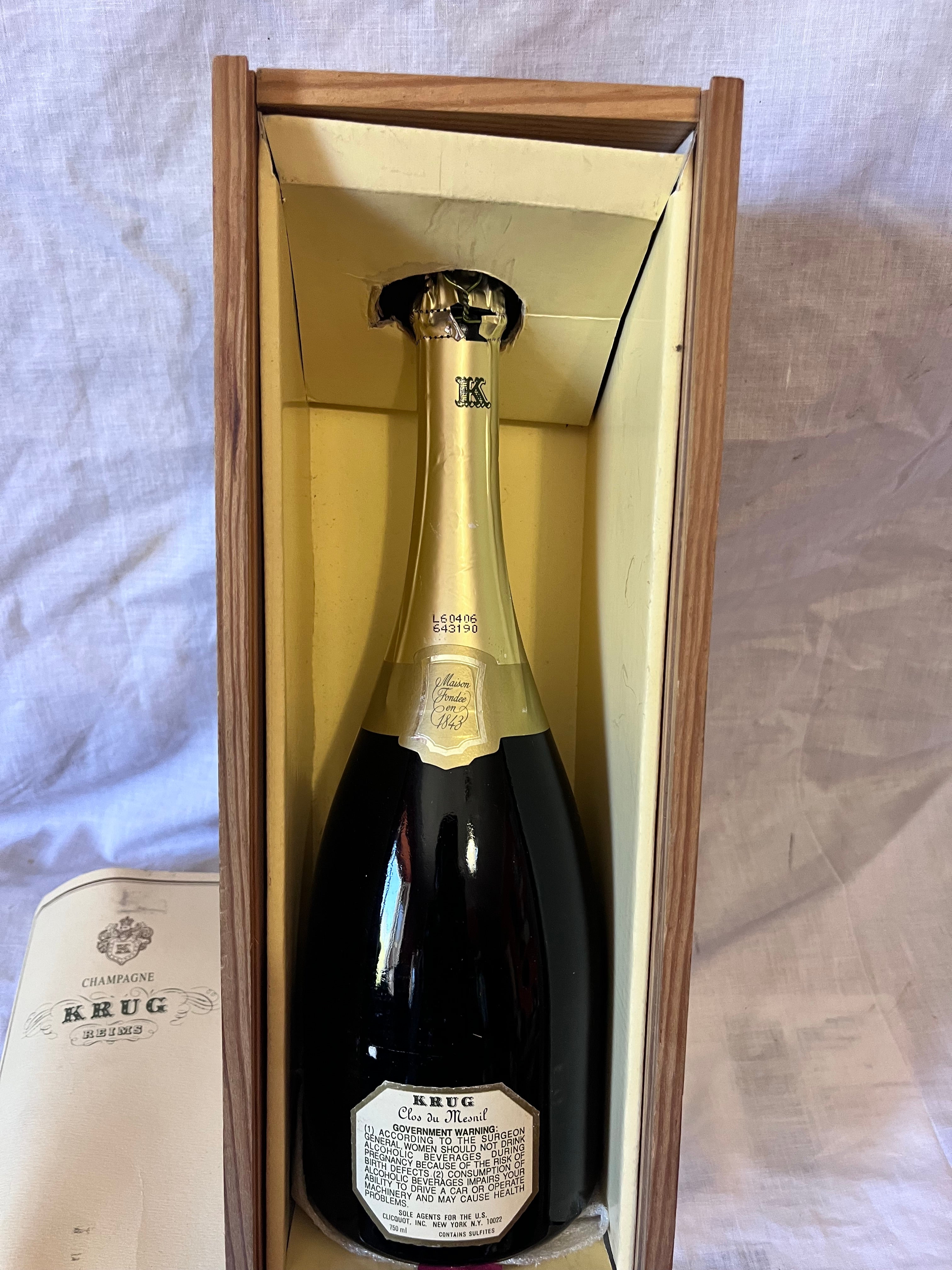 KRUG CLOS DU MESNIL 1976