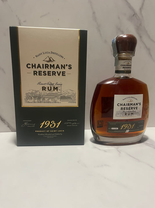 CHAIRMAN’S RESERVE RUM 1931