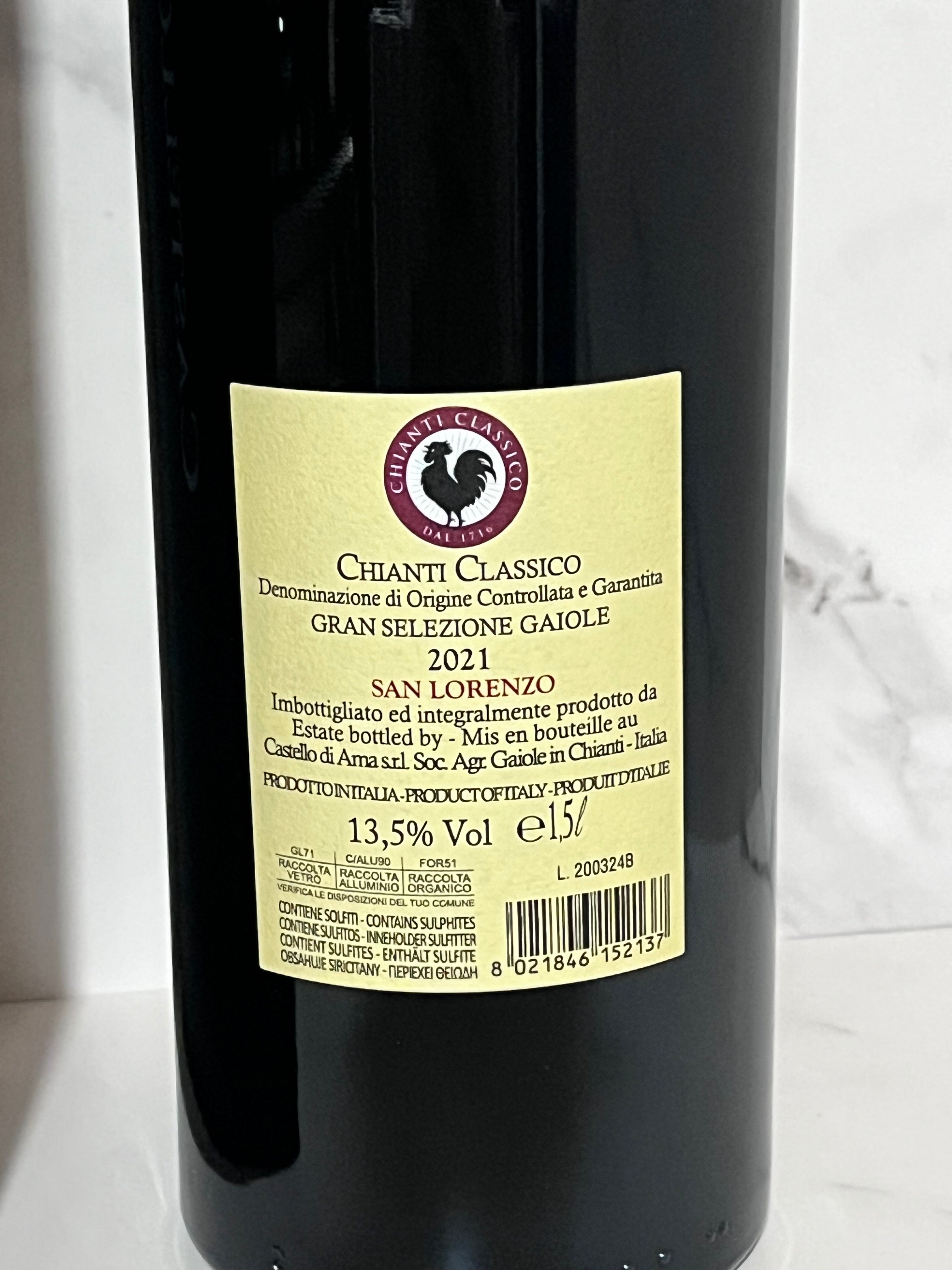 CASTELLO DI AMA SAN LORENZO CHIANTI CLASSICO GRAN SELEZIONE MAGNUM 2021