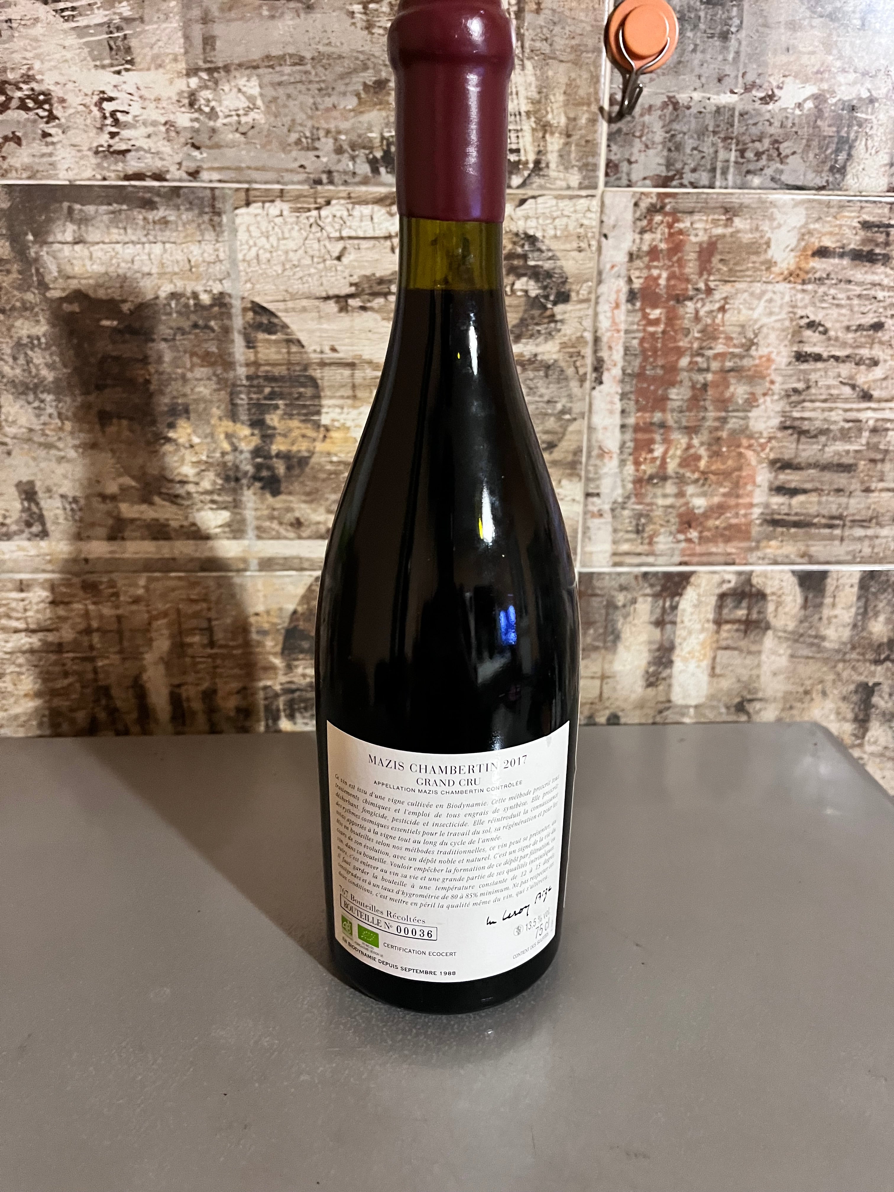 DOMAINE D'AUVENAY MAZIS-CHAMBERTIN GRAND CRUCOTE DE NUITS 2017