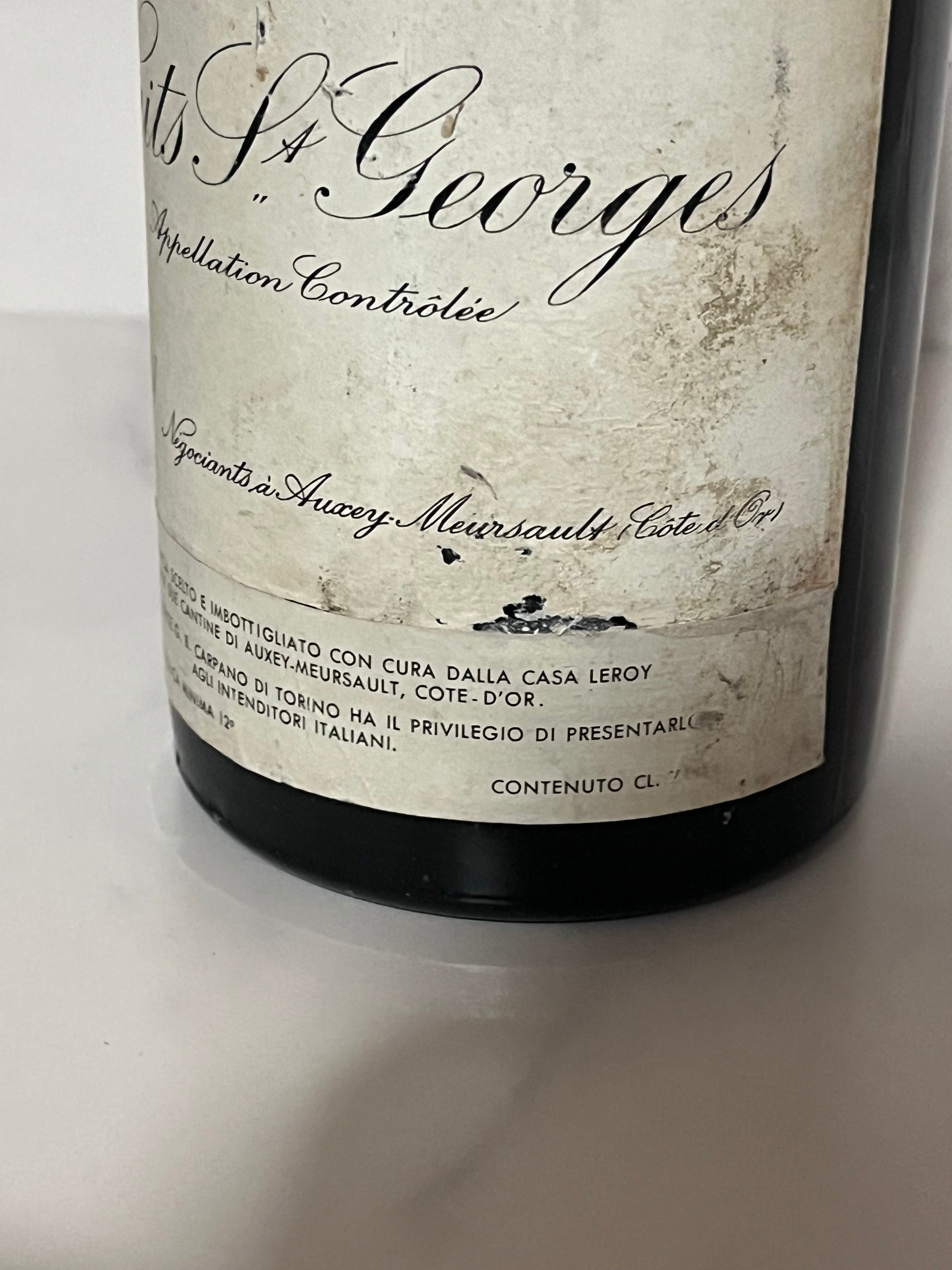 DOMAINE LEROY - NUITS ST GEORGES 1972