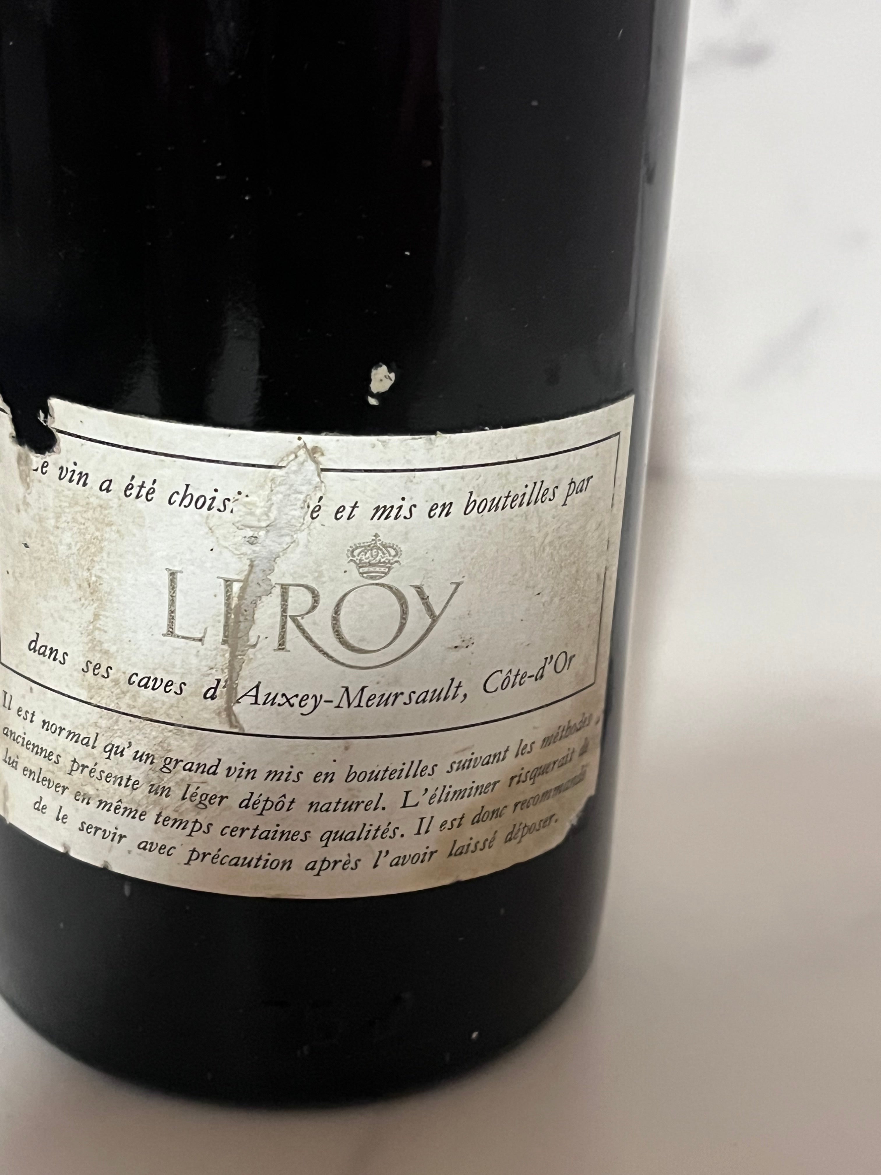 DOMAINE LEROY - NUITS ST GEORGES 1972