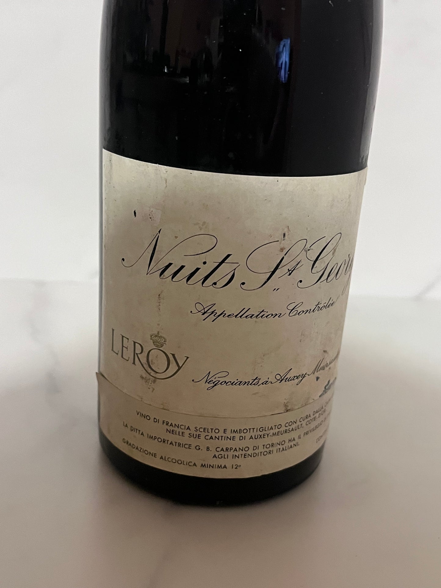 DOMAINE LEROY - NUITS ST GEORGES 1972