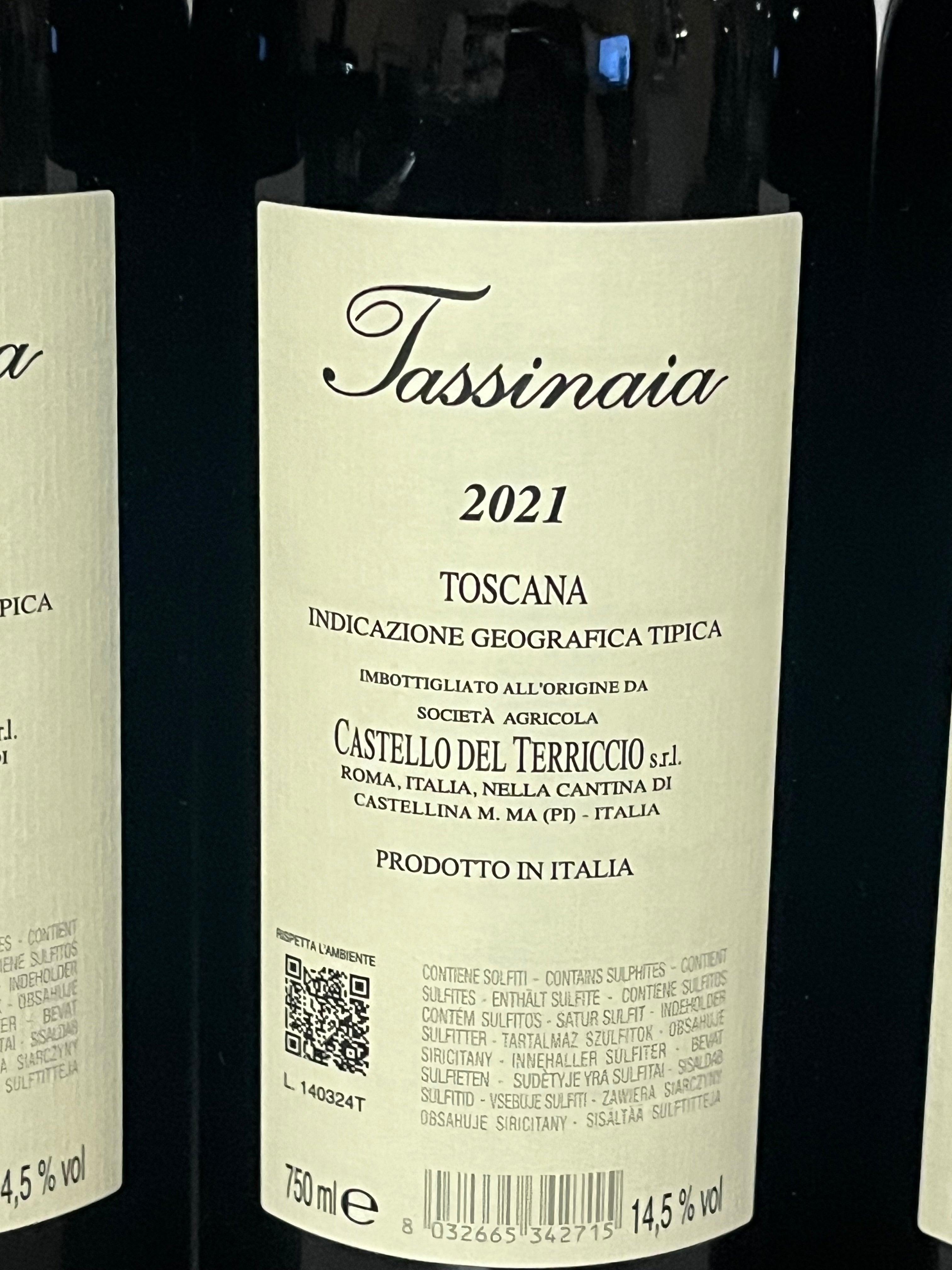 CASTELLO DEL TERRICCIO IL TASSINAIA 2021