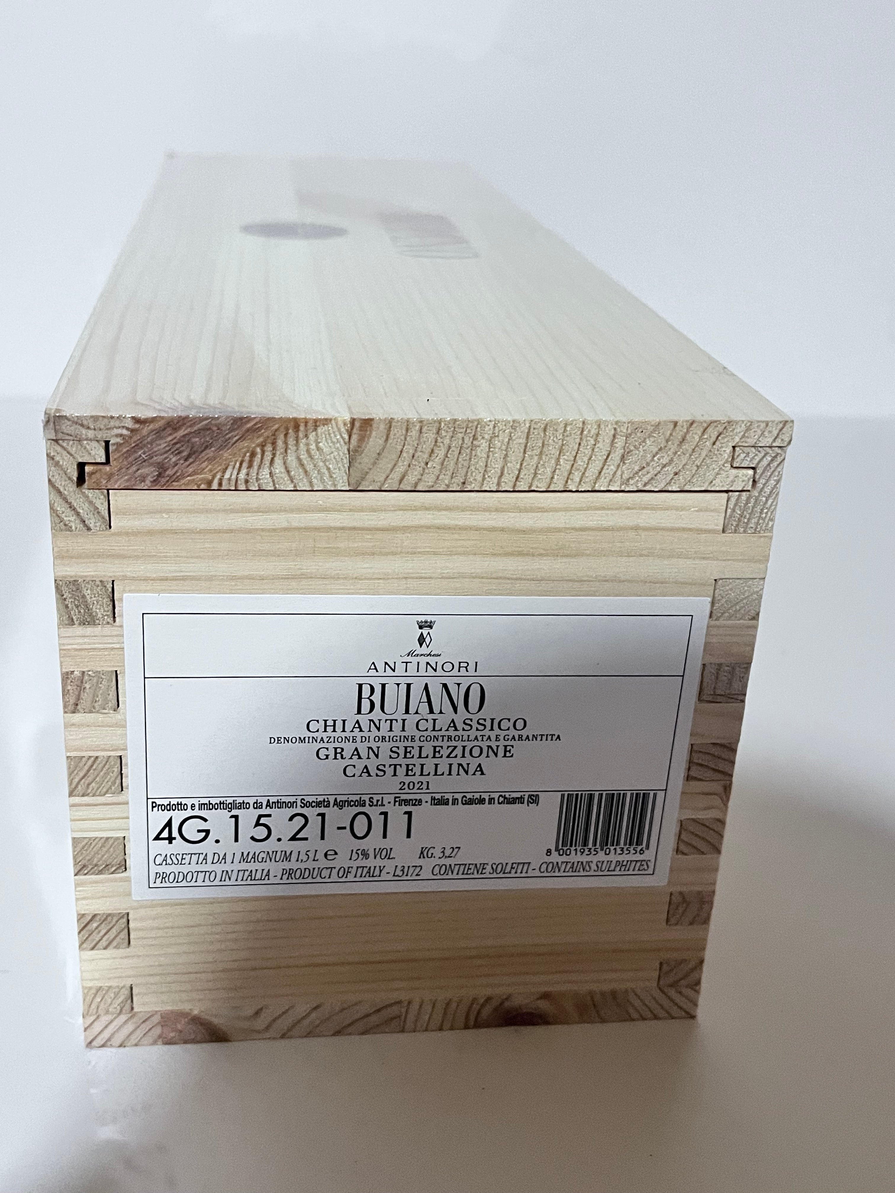 CASSA IN LEGNO BU IANO – CHIANTI CLASSICO GRAN SELEZIONE 2021