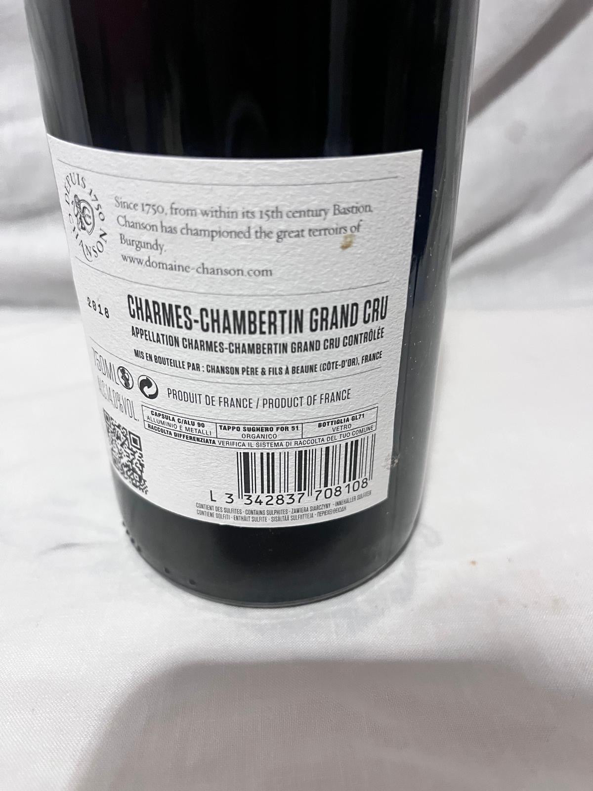 Chanson, Charmes-Chambertin Grand Cru 2018, 750 ml