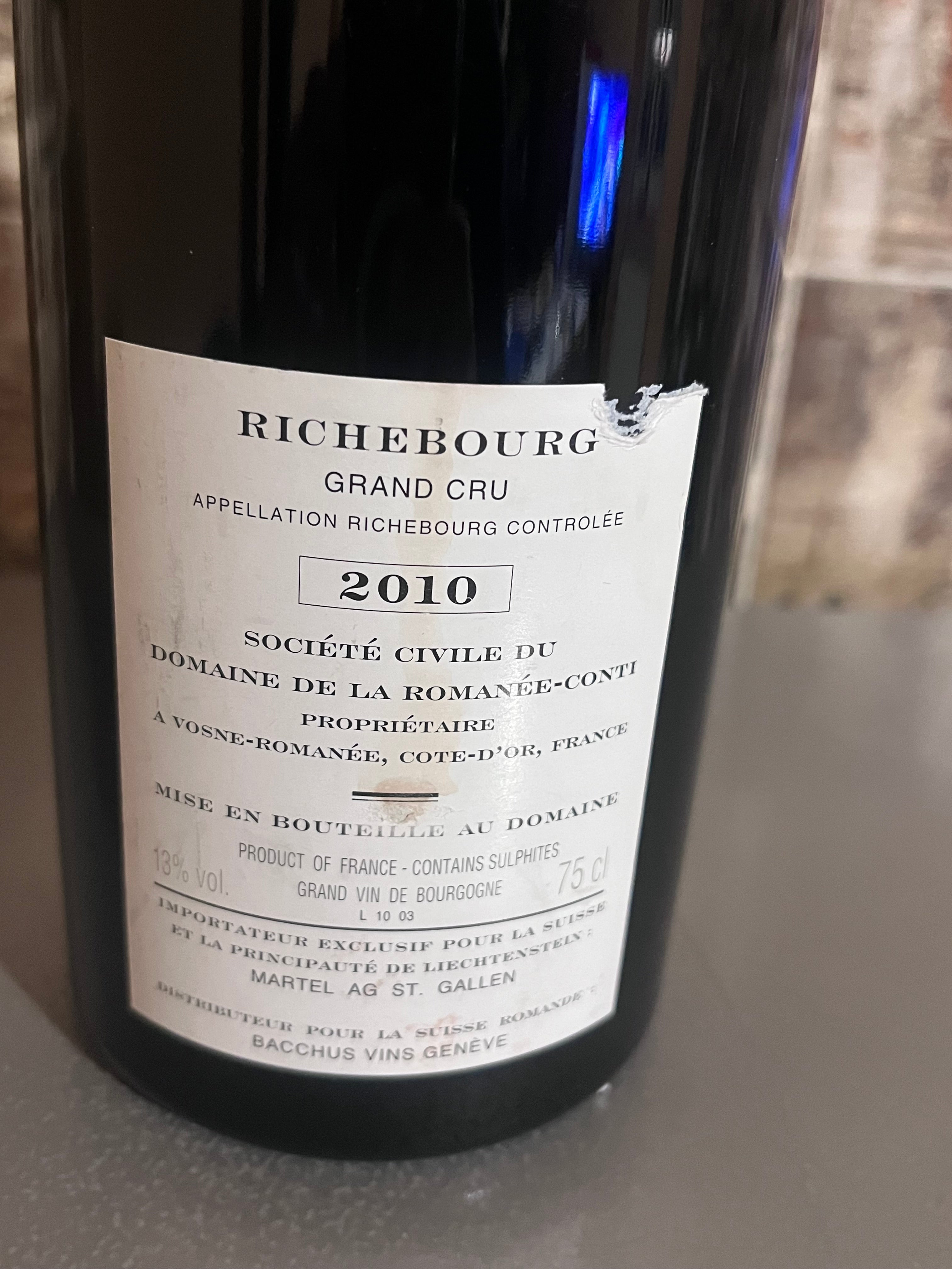 ROMANÉE CONRI RICHEBOURG 2010