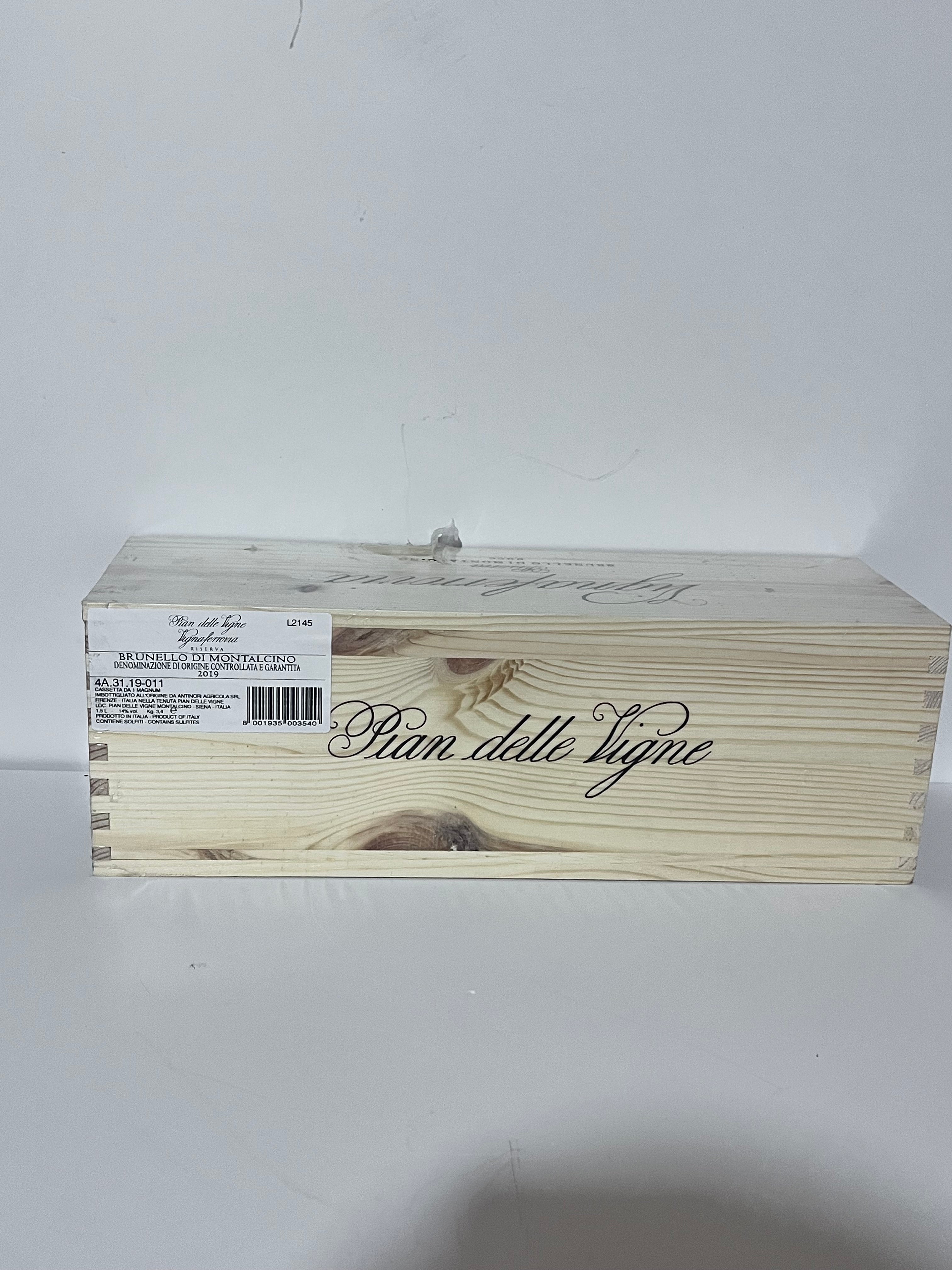 VIGNAFERROVIA PIAN DELLE VIGNE RISERVA BRUNELLO DI MONTALCINO DOCG 2019 MAGNUM 1,5L IN CASSA LEGNO