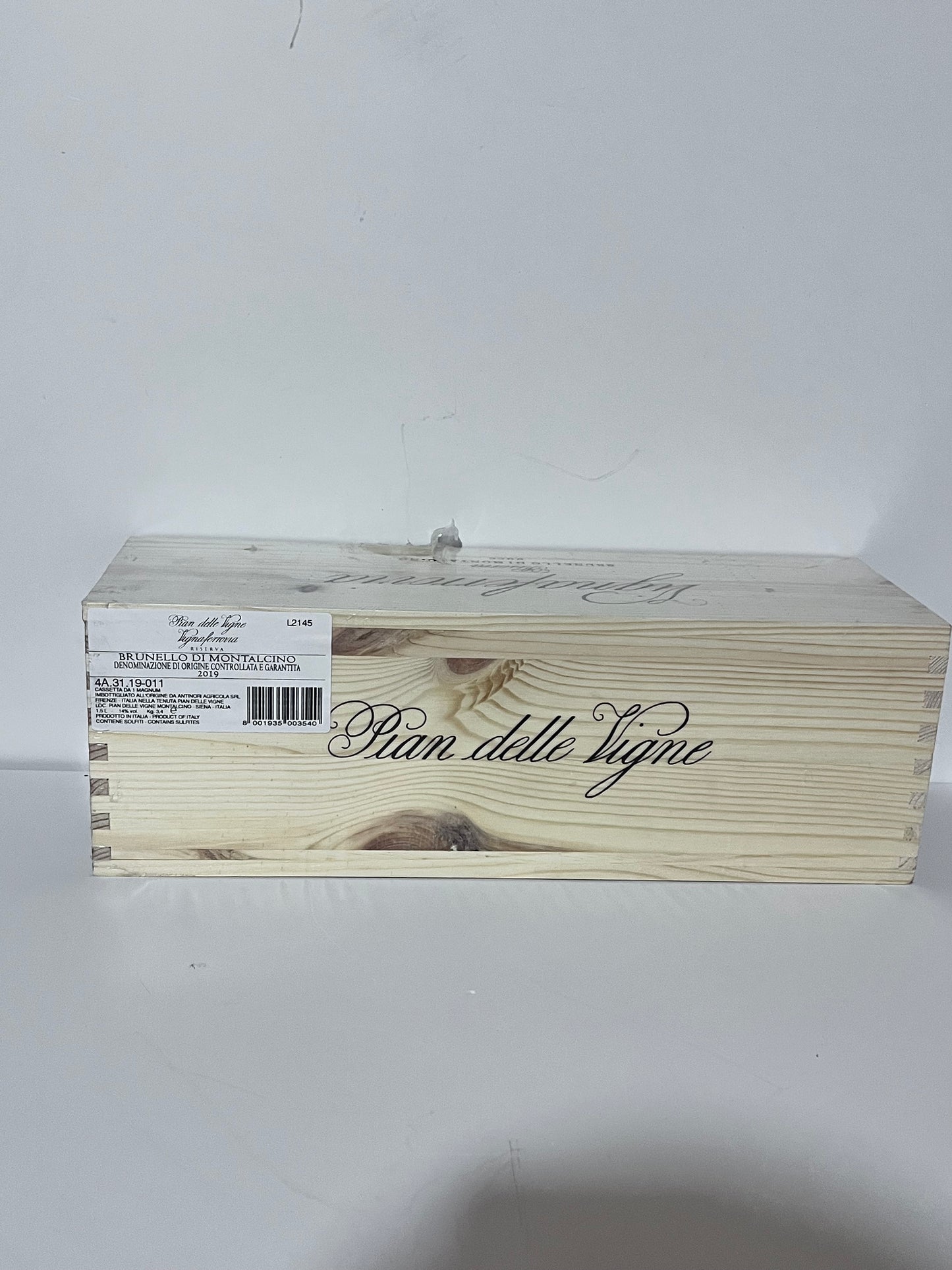 VIGNAFERROVIA PIAN DELLE VIGNE RISERVA BRUNELLO DI MONTALCINO DOCG 2019 MAGNUM 1,5L IN CASSA LEGNO