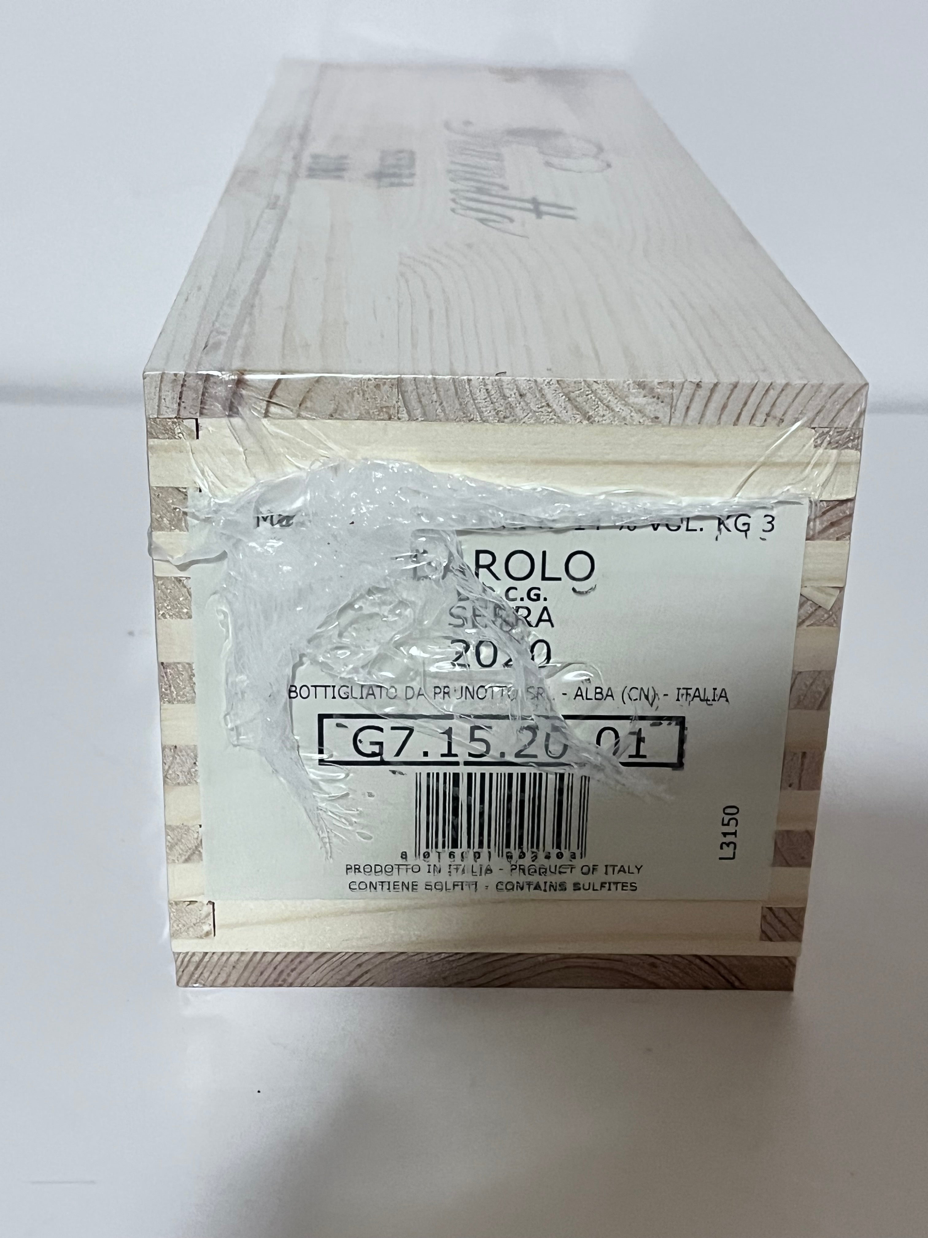 CASSETTA IN LEGNO PRUNOTTO BAROLO SERRA 2020 – MAGNUM 1,5 L